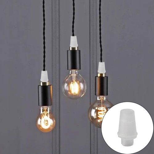 Runseaway 50 Pairs Plastic Pendant Lighting Strain Reliefs, Lamp Light Fixture Replacement, Cable Glands Cord Grips for Wiring, Ceiling Lighting(Transparent)