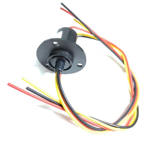 Taidacent 3 Wires 4 Wires 5A 10A 15A 30A Electrical Slip Ring Collector Ring Rotary Electrical Contact Joint Rotary Connector Commutator (3 Wires 15A Diameter 22mm)