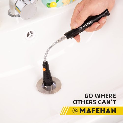 LED Magnetic Pickup Tool for Men – Cool Gadgets with Telescoping Neck, Unique Gifts for Dad, Husband, Grandpa, Boyfriend – Birthday, Christmas, Stocking Stuffers, White Elephant Gifts