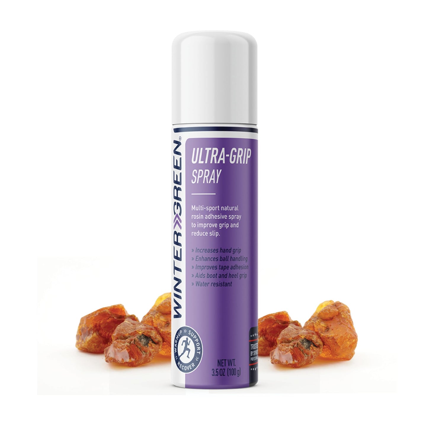 Wintergreen Ultra Grip 3.5 Fl Oz Aerosol Grip Spray - Improves Ball Handling, Football Catches, Aerial Silk, Strip Pole Grip, Racquet Grip, Tape Adhesion, Non-Slip for Sweaty Hands, Natural Rosin