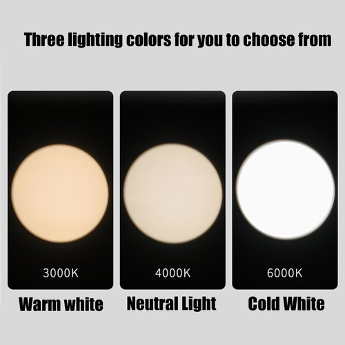 LED Adjustable Aperture Shape Spotlight, Ceiling Desk or Wall Mount Accent Lamp, Surface Mounted Spot Light for Concert Museum Art Gallery Exhibition Directional Art(Black-S-7W,Warm White-3000K)