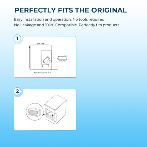 Crystala Filters Replacement for GE Profile Opal Ice Maker Filter, NSF 42 Certified, ge opal ice maker filter, opal ice maker filter replacement Easy Install, 3 Pack