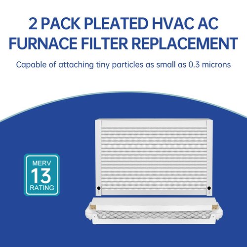 2400 413 Replacement Filter MERV 13 16x25x4 Compatible with Whole-House AirPurifier 2140 2400 and Space-Gard 2400 AirPurifier Pleated HVAC AC Furnace Air Filter Pack-2