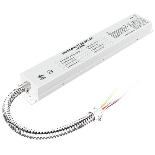 LED Emergency Backup Driver 20W, 120V-347VAC, Rechargeable UL Approved Backup Battery, Over 90mins Emergency Time, for LED troffer, Panel and Tubes White