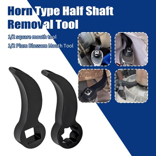 Ranjaner Lower Control Arm Prying Tool, Control Arm Bushing Tool, Lower Con trol Ar m Tool Compatible with a 1/2" Drive Extension Breaker Bar(Black,Size:7inch)