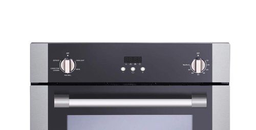 Magic Chef 24-Inch Built-In Electric Single Wall Oven, Stainless Steel, 2.2 Cu. Ft. - Kitchen Appliance with Programmable Convection, 4 Cooking Modes, Broiler Pan and Defrost Function