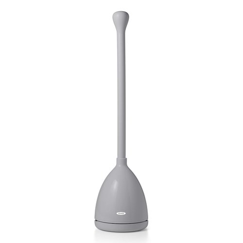 OXO Good Grips Toilet Plunger with Holder - Gray 6.3 x 24