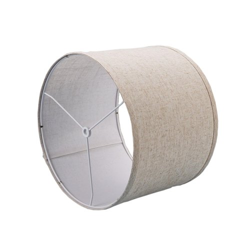 Wankaix lampshades Set of 2, Drum Lamp Shades Set of 2, Lamp Shades for Table Lamps Easy Assembly Required Lamps Shades Natural Linen Fabric (Nature Linen, 10"x10"x8")