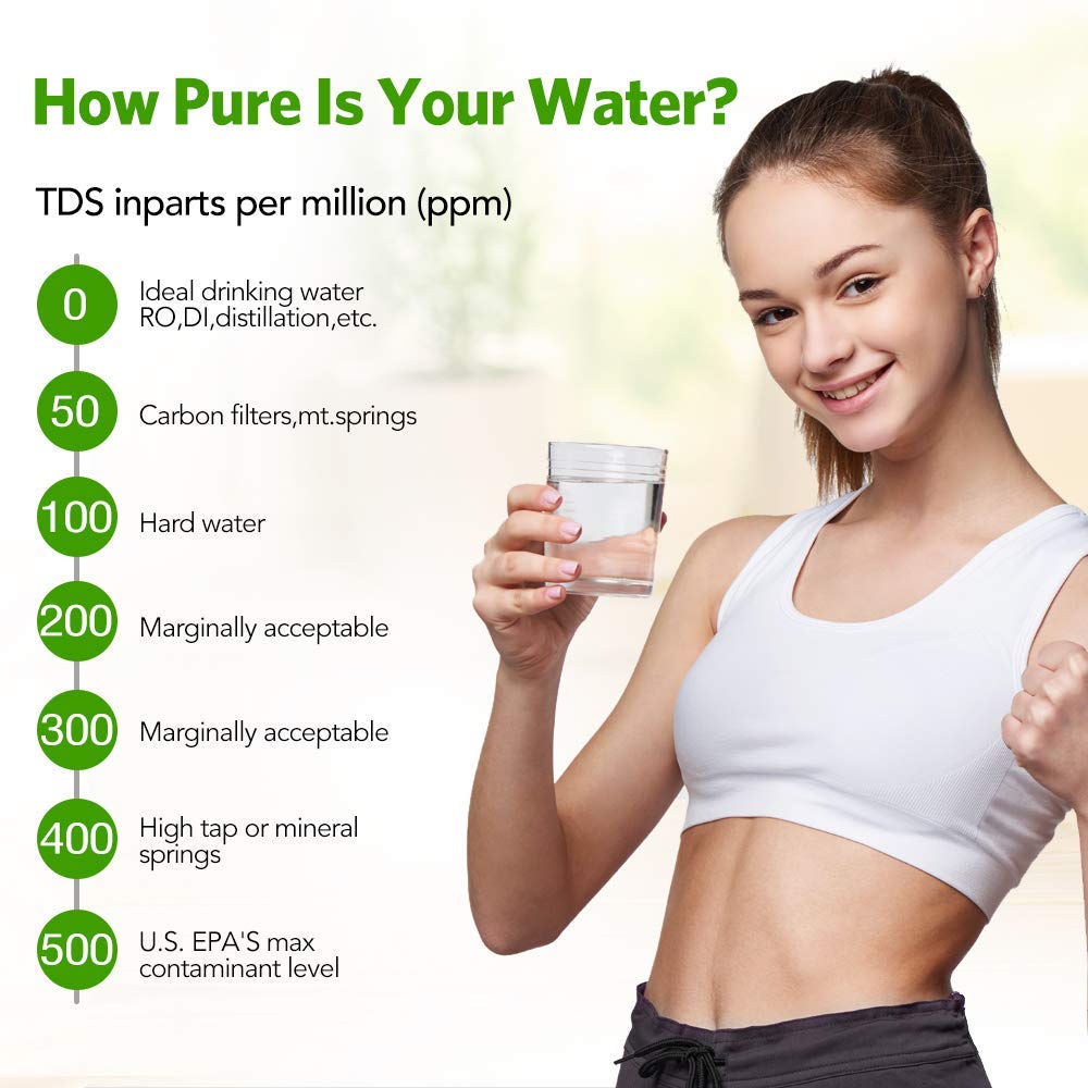 Digital TDS Meter, Hofun 3 in 1 TDS, EC & Temperature Meter, Accurate & Reliable PPM Meter, Water Testing kits for Drinking Water Quality, Tap, Well, Swimming Pool, Aquarium, RO/DI System, Hydroponics