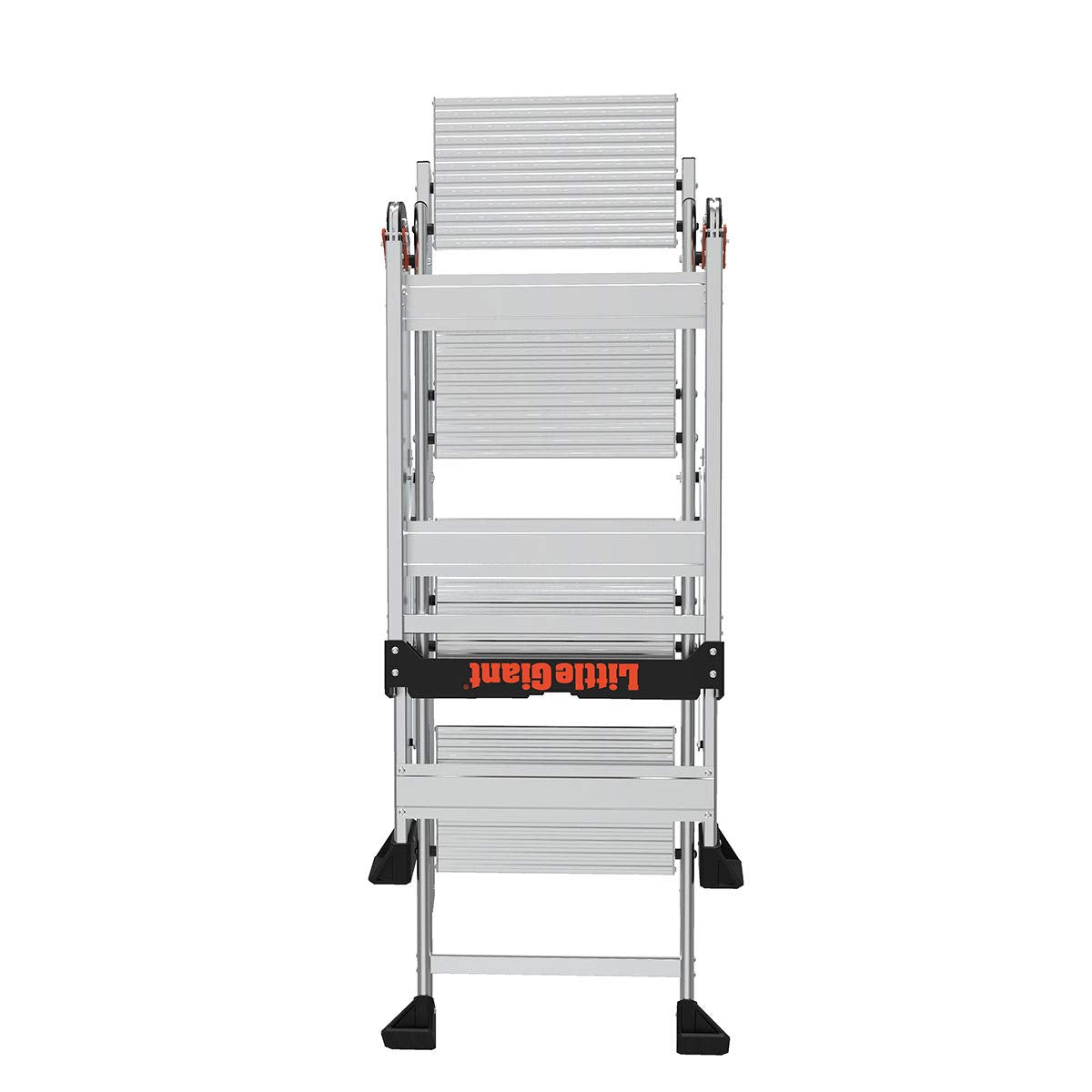 Little Giant Ladders, Jumbo Step, 4-Step, 3 foot, Step Stool, Aluminum, Type 1AA, 375 lbs weight rating, (11904), Gray