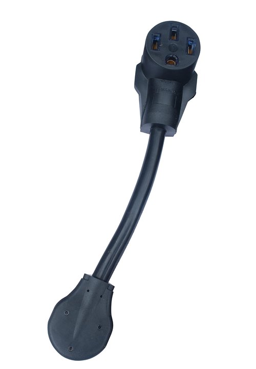 Older Style 3-Pin Stove Range Oven Plug To Newer Style 4-Pin Plugin, Receptacle Outlet, Power Cord Adapter, Electrical Converter Connector, 10-50P To 14-50R 50-Amp 250-Volt. FX1413