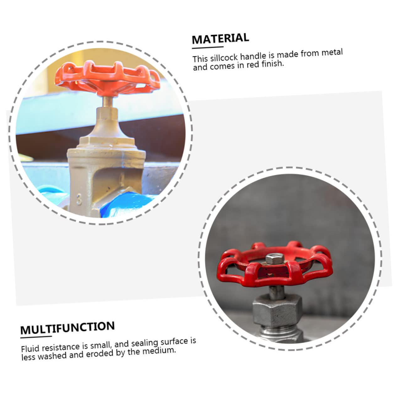 Uonlytech 10pcs Hand Wheel Handles for Water Valves Cast Valve Handles Easy to Install Wheels