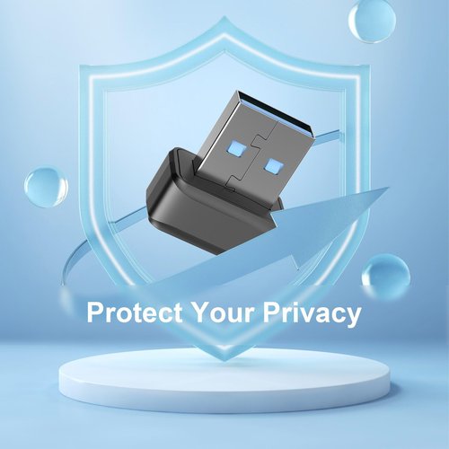 WEISUYUUS USB Fingerprint Reader 0.05s Login Security 360Degree Sensors Login for Window11/10 Hello Desktop Laptop 2Color