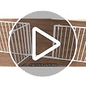 Regalo 24-192 Inch Metal 2-in-1 Baby Gate & Play Yard, White, Adjustable Width