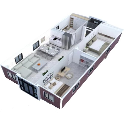 40ft Prefab Modular Tiny House Portable Expandable Container Home Custom Folding Tiny House for Farm Stay Cottage
