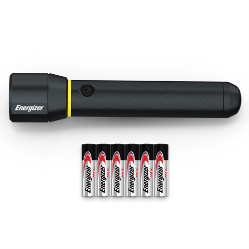 Energizer LED Flashlight Vision PRO, Ultra Bright 1000+ Lumens, IPX4 Water Resistant, Aircraft-Grade Aluminum LED Light, Rugged Metal Flash Light for Outdoors, Emergency Power Outage, Black
