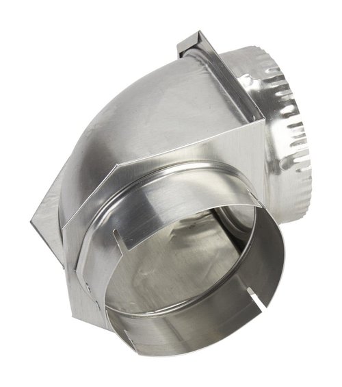 Whirlpool 4396006RW Genuine OEM Elbow Vent Connector For Dryers, Aluminium Accessory – Replaces 4396006