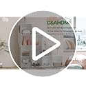 C&AHOME Milky 12-Cube Storage Organizer Shelf Units for Closet & Home