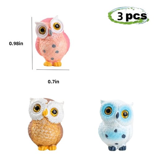 Owl Hinge Heads Decorative Topper Set of 3, Bird Magnetic Hinge Head Toppers,Door Hinge Head Home Decoration Magnetic Hinge Head Home Decoration(B)