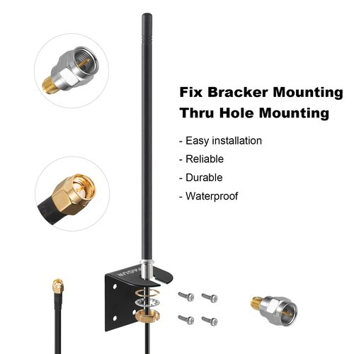 Outdoor Smart Gate Door Opener Extended Long Range Receiver Antenna for GTO Mighty Mule MM571W MM572W MM371W MM372W F3101MBC MMS100 LiftMaster Ghost All Series Controls Garage Gate Opener ，Eifagur