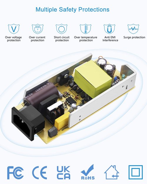 ALITOVE 36V Power Supply 4A 144W AC/DC Adapter 100~240V AC to DC 36 Volt 4 Amp Converter 36 vdc 4A 3.5A 3A 2A Transformer with 5.5mmx 2.5mm Plug for LED Lights Inkjet Printer Laser Engraver