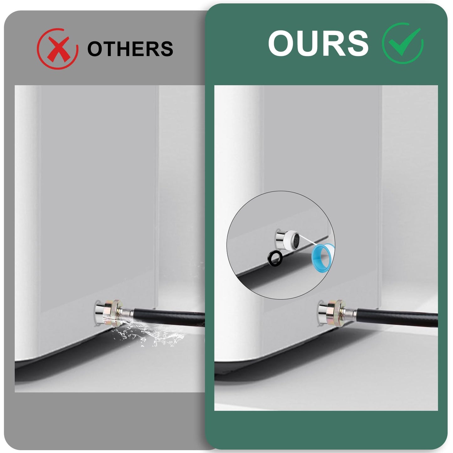 2 M/6.6 FT Dehumidifier Drain Hose 3/4 Inch FHT Connection Brass Thickened Drain Hose, Heavy Duty and Flexible Drainage Hose fits for Most of Dehumidifiers