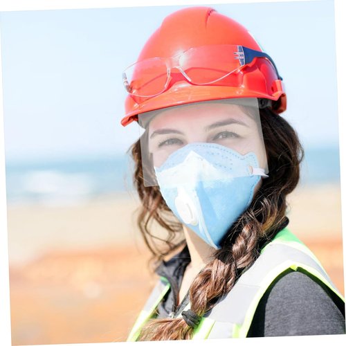 HEATSHAKING 3Pcs Sandblasting Hood Lens Replacement Organic Protective Lens for Grinding Hoods Scratch Resistant View Essential Safety Equipment for Industrial and Outdoor