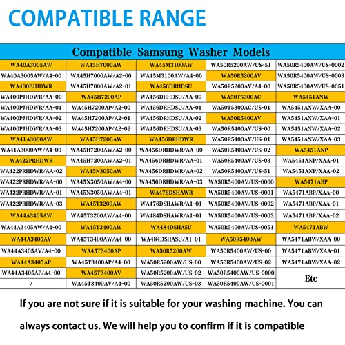 Original-DC97-16350U Suspension Rods for Samsung Washer – BNRSZ 4‑Pack, WA50R5200/US etc.