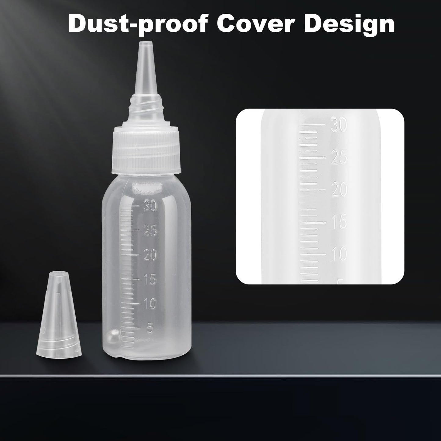 Tbest Paint Bottle,10 Pack Airbrush Paint Bottles Jars Plastic containers 1oz/30ml of Acrylic Storage Mixing with Ball jar Bottle Mixer resealable Empty Small Squirt 1inch Container Squeeze