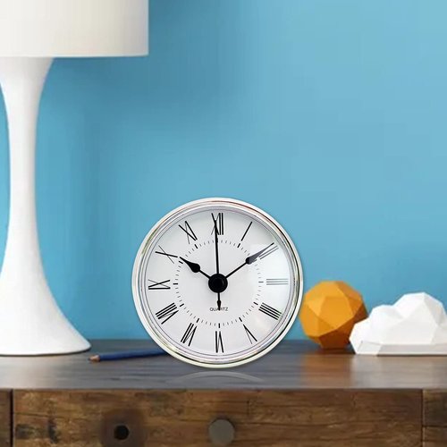 VXKAJESAE Quartz Clock Insert Roman Numbers Round DIY Quartz Movement Repair 70 mm Silent Classic Clock Mechanism Parts Decorative Bell Head for School Office Product Statistics Code -1051