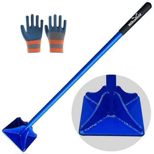 Moosefield Fully Welded Steel Tamper 8"x8" with 45 inch Handle Garden Landscaping Rammer for Earth, Soil, Asphalt, Gravel and Dirt Compaction Levelling Paver Tool
