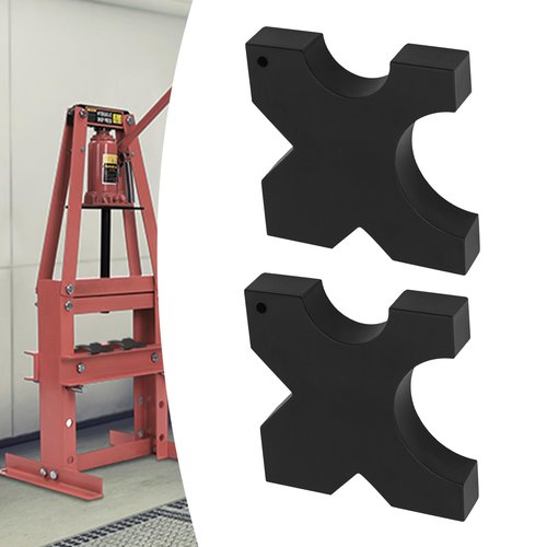 HIFMGHE 2 Pack Arbor Press Plate, 20 Ton and 32 Ton Shop Metal Press Plates, 1"X 5"X 5" H-Frame Hydraulic Shop Presses Plates with 4 Notch for Workshop Factory Use