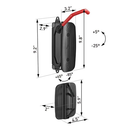 monTEK Swivel Bike Wall Mount – 4 Pack Garage Bike Hanger & Space-Saving Vertical Bike Rack for Garage & Apartment, Sturdy Bike Storage Hook Holds 66 lbs, Easy Installation & Scratch-Proof Design