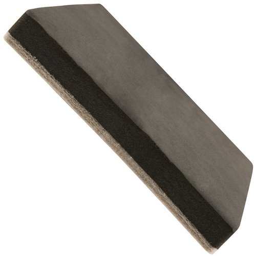 SuperSliders 4-Pack 5" Square Felt Furniture Sliders for Hardwood Floors - Heavy Duty Reusable Movers for Couches, Tables & Appliances - Non-Slip Floor Protectors - Black