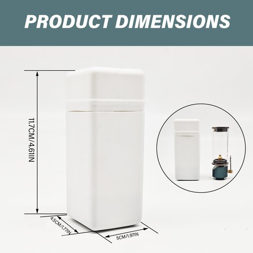 Gas Lantern, Dreamlike Candle Lamp Gas Lantern with Heat-Resistant Glass, Gas Lamp with Adjustable Valve, Gas Light for Camping and Hiking, Gas Lantern