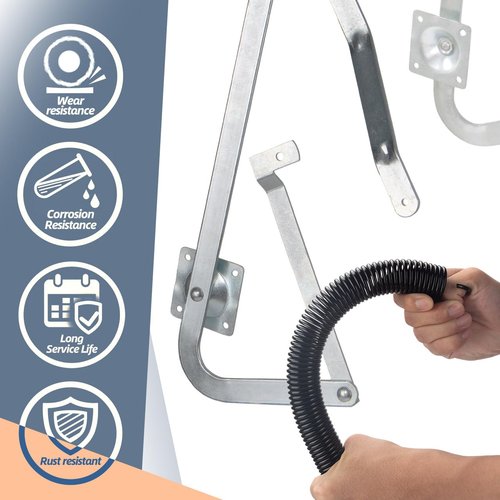 Sconva 55-2 Attic Ladder Hinge Arms with Springs Replacement Kit Compatible with Werner Mk5, WU2210, W2208, W2210 Attic Ladders Parts, Fits for Werner Attic Ladders Manufactured After 2010