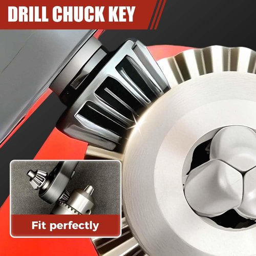 2 In 1 Drill Chuck Ratchet Spanner, 2025 New Drill Chuck Ratchet Wrench With 3 Interchangeable Magnetic Heads and Non-slip Handle, Compatible with Most Electric Drills and Power Tools (1 pcs)