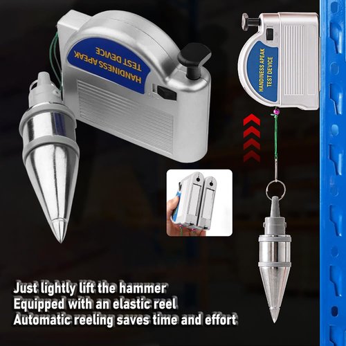 Retractable Plumb Bob, With 19.7 Ft Auto Recoil Cord & Quick-Stabilizing Bob for Construction Industry Assignments, Automatically Stretch Line Magnetic Plumb Bobs Tool (1pc)