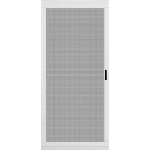 K.D. Heavy Duty Aluminum Sliding Patio Screen Door Kit - 2.5" Frame Insect Proof for Patio Backyard Kitchen and Bedroom (White, 36''x80'')