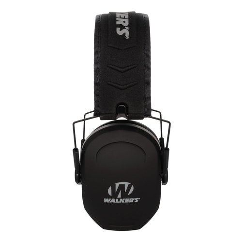 Walker's Razor Slim Passive Earmuff - Ultra Low-Profile Earcups - Black