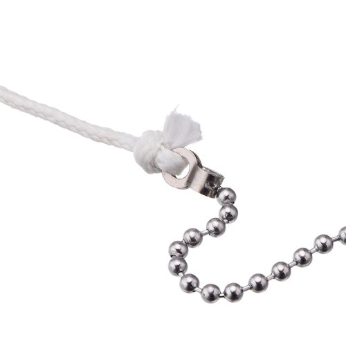 Shappy 2 Pack Steel Beaded Ball Pull Chain String Extension with Connector for Ceiling Fan Light Fixture Light Bulb Switch Chain Extender, 1 Meter Length