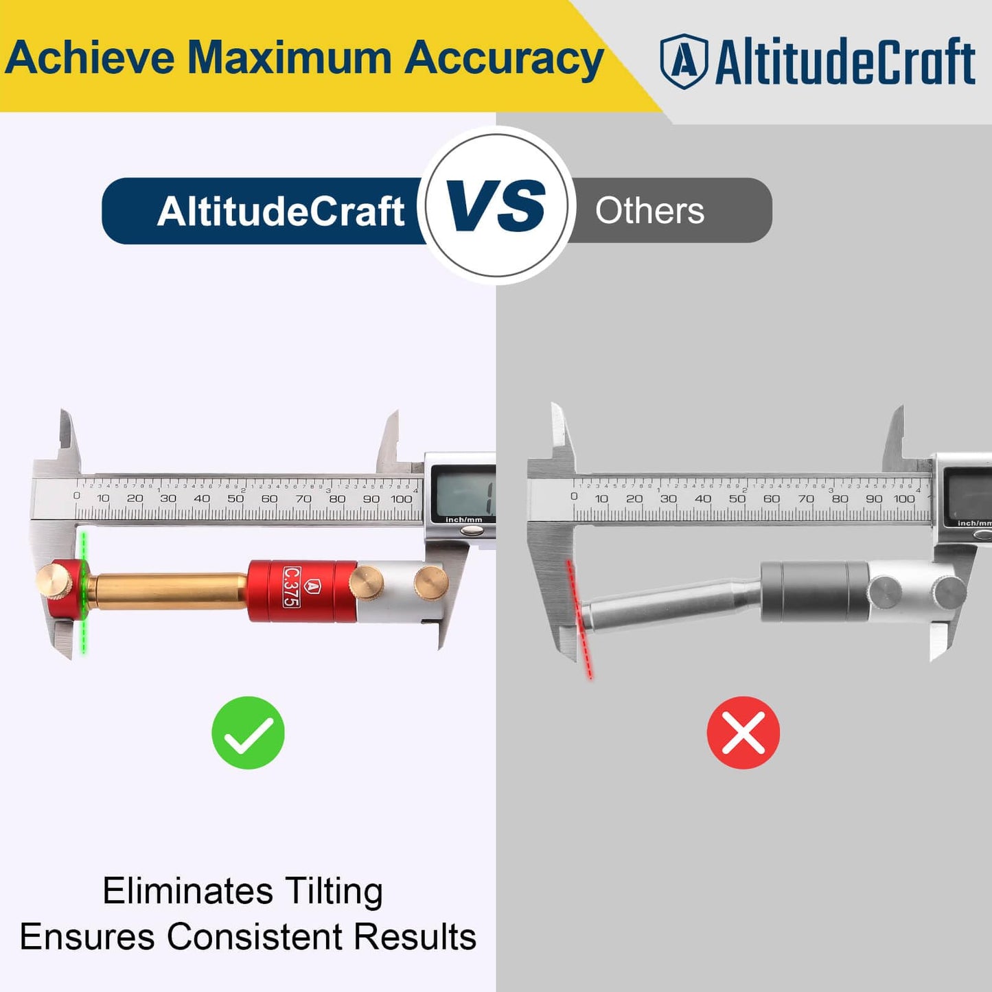 AltitudeCraft Anvil Base Kit for Headspace Measurements, Stable Platform for Precision Reloading, Improve Ogive and Shoulder Consistency
