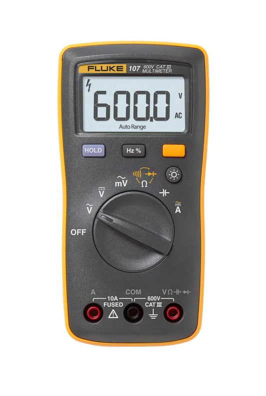 Fluke 107 AC/DC Current Handheld Digital Multimeter by Fluke, Gray