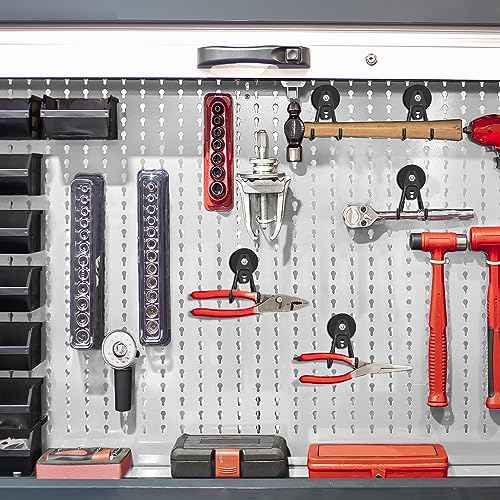 Heavy Duty Storage Magnetic Utility Hooks Large Garage Magnet Hooks with Anti-Slip Coating for Metal Cabinet,Pegboard,Garage Shelve,Garden Tools (3PCS 2.59'' Black)