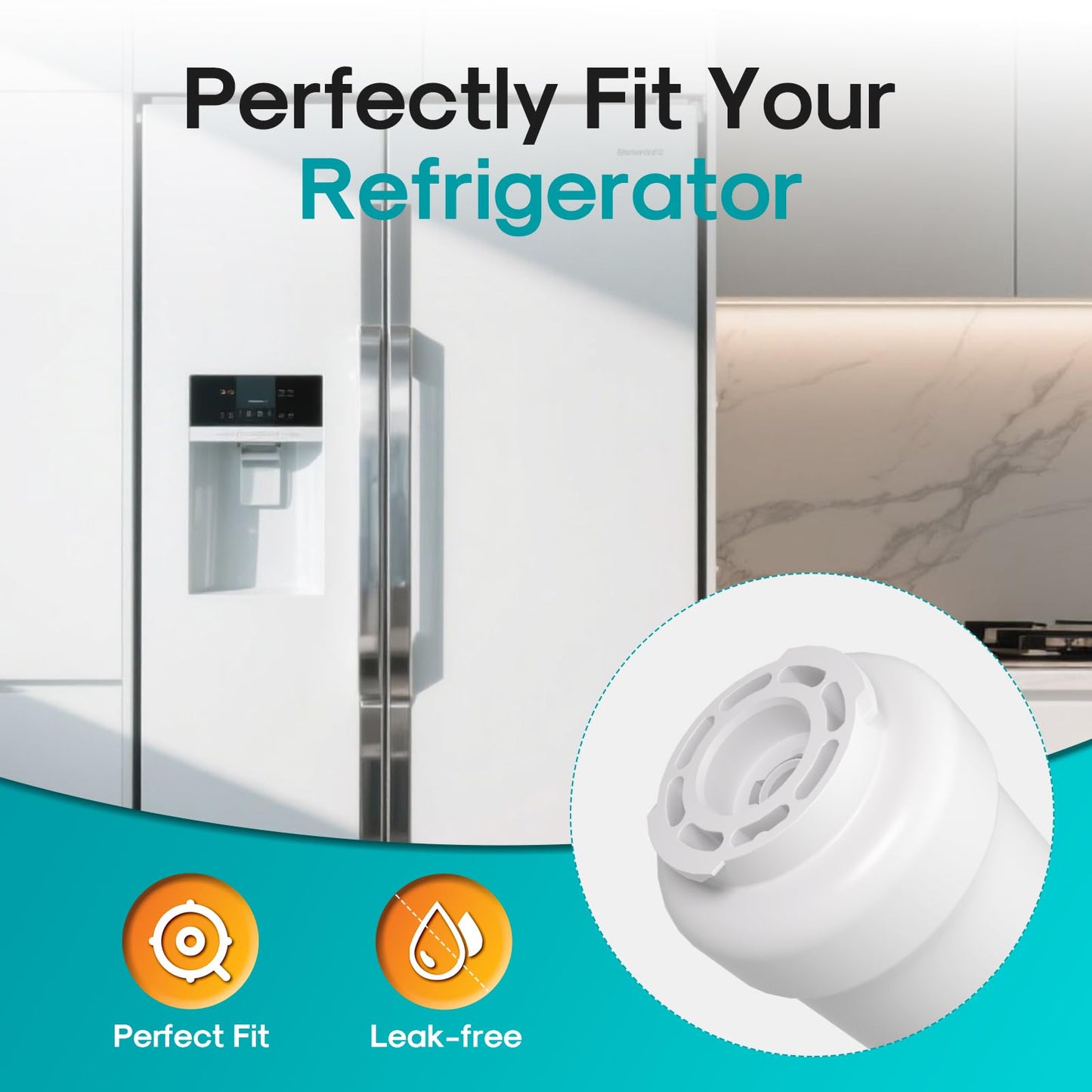 ICEPURE PRO RWF0600AH NSF/ANSI 401 NSF/ANSI 53 Certified Replacement For GE MWF Refrigerator Water Filter, MWFINT, MWFA, HDX FMG-1, GSE25GSHECSS, 46-9991, GSH25JSDDSS, GSHS6LGBBHSS, PC75009, 3PACK