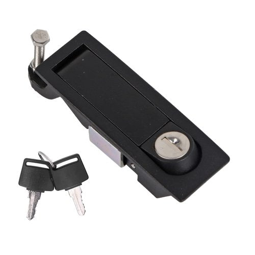 Compression Latch Lock Powder Coated Zinc Alloy Adjustable Lever with Locking Trigger Lock for RV Marine Boat Cabinet