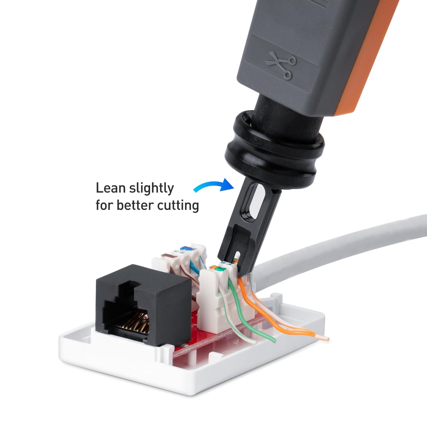 Cable Matters 110 Punch Down Tool with 110 Blade, Ethernet PunchDown Tool, Keystone Punch Down Tool for Cat 8, Cat 7, Cat 6A, Cat 6, Cat 5e, Cat 5 Network