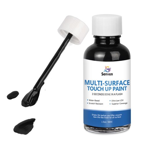 SENVEN Appliance Paint Appliance Touch Up Paint High-Gloss Black Surface Touch Up Paint Pen Scratch Repair for Appliances Refrigerator Metal Surfaces Dishwasher Dryer Microwave Washers