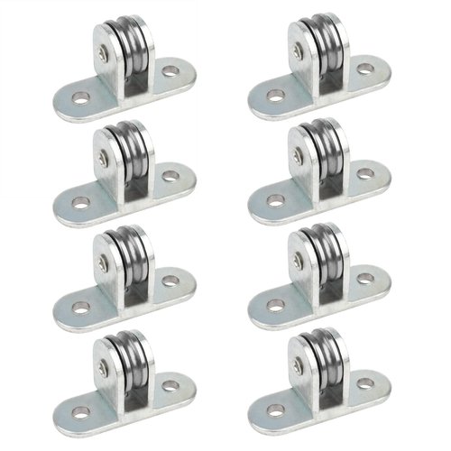 GBGS 8 Pcs 3/4" Small Pulley Block,Single Bearing Silent for 1/8" Cord,Max Load 132 lb