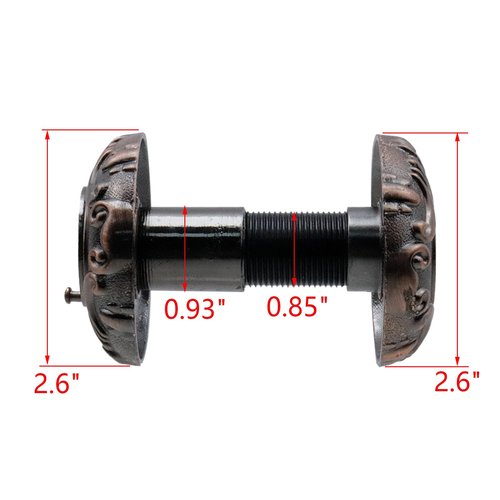 Savagrow Red Bronze Door Viewer with Rotating Cover, Metal 220 Degree Wide Angle Peep Eye Hole, Fits 2-2/3" to 4-1/8" Front Doors